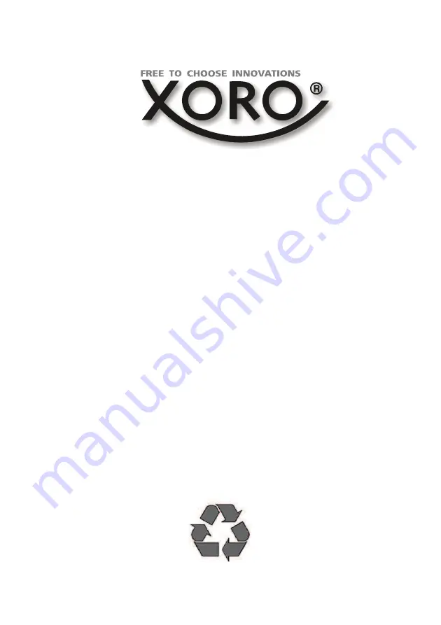 Xoro MPB 1500 Operation Manual Download Page 14