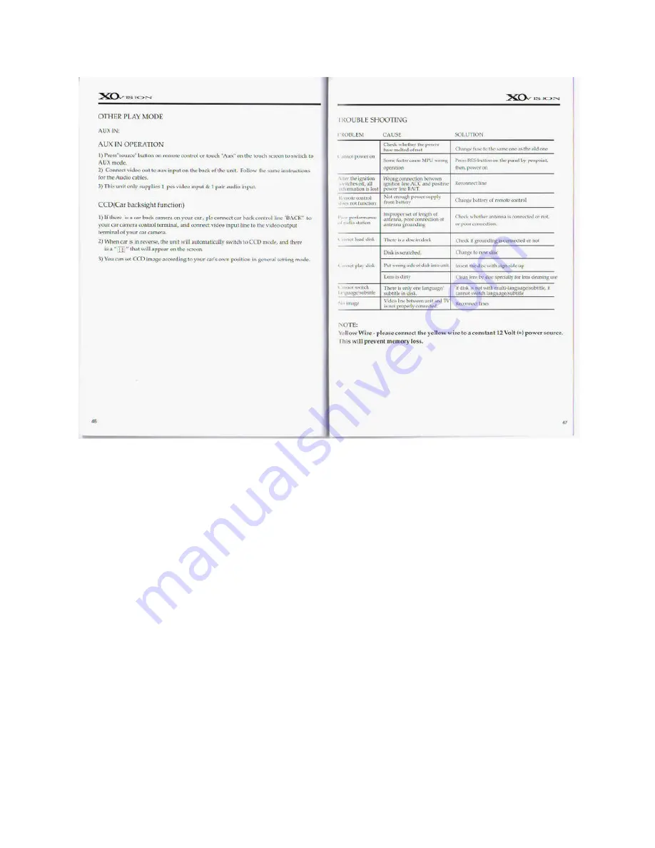 XOVision XOD1742BT Instructions Manual Download Page 24