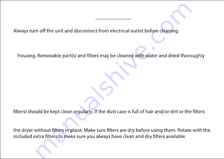 XPower B-55 Owner'S Manual Download Page 11