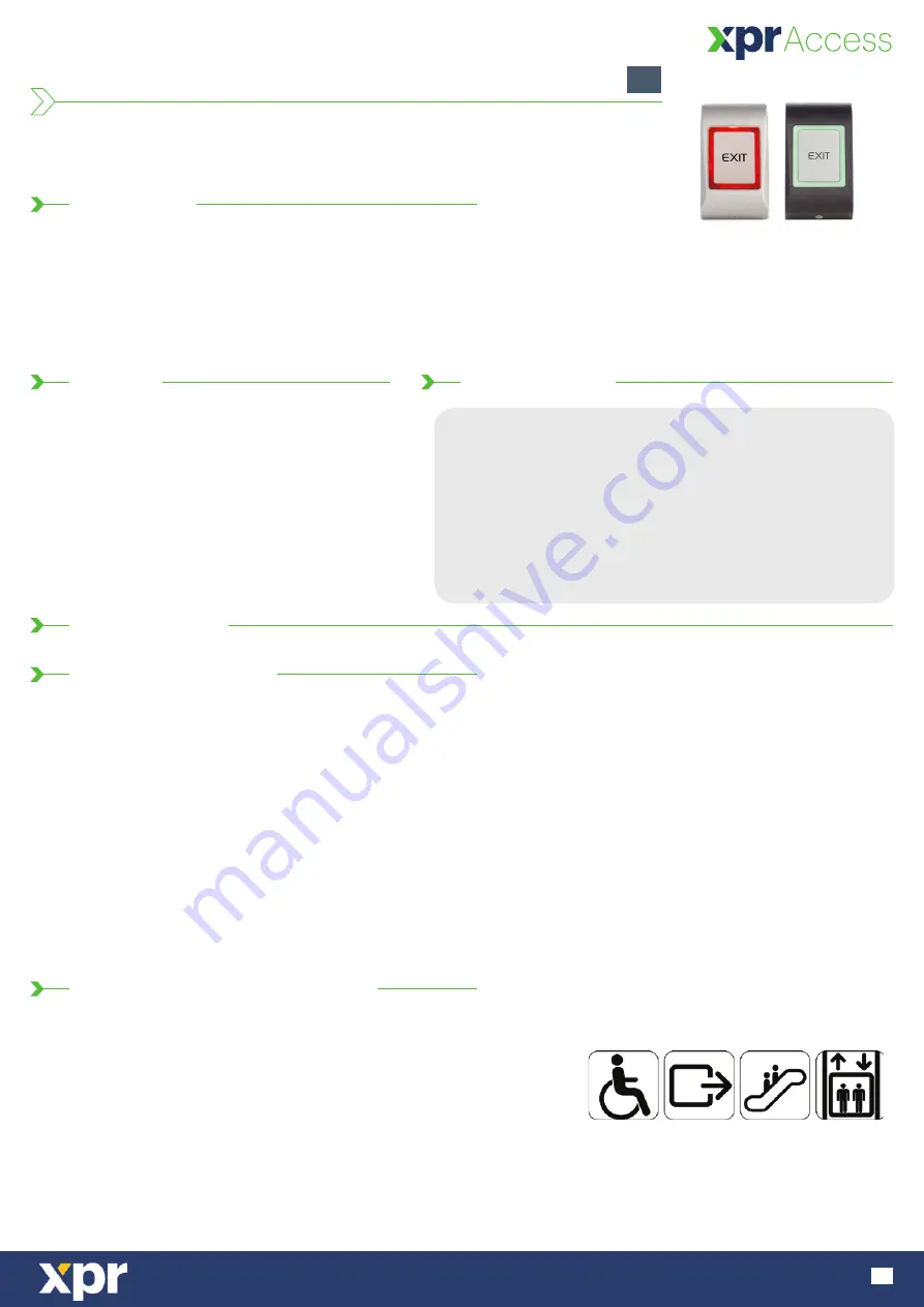 XPR Access MTTS-EXIT Скачать руководство пользователя страница 1