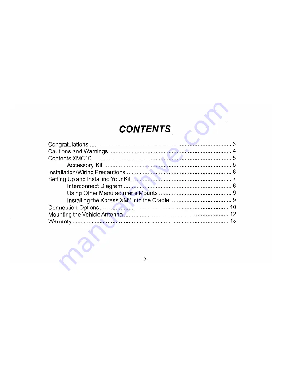 Xpress xmc10 Installation Manual Download Page 2