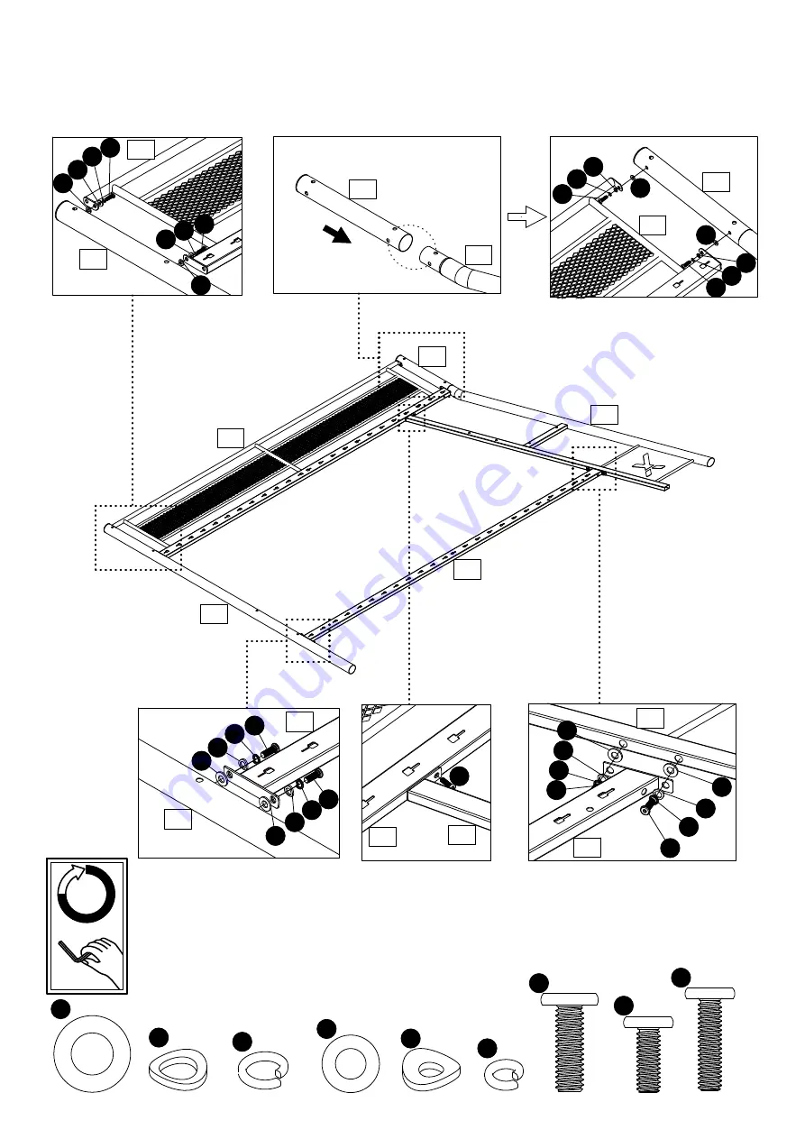 XROCKER ARMADA DUAL BUNK Assembly Instructions Manual Download Page 8