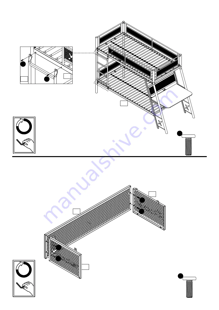 XROCKER ARMADA DUAL BUNK Assembly Instructions Manual Download Page 14