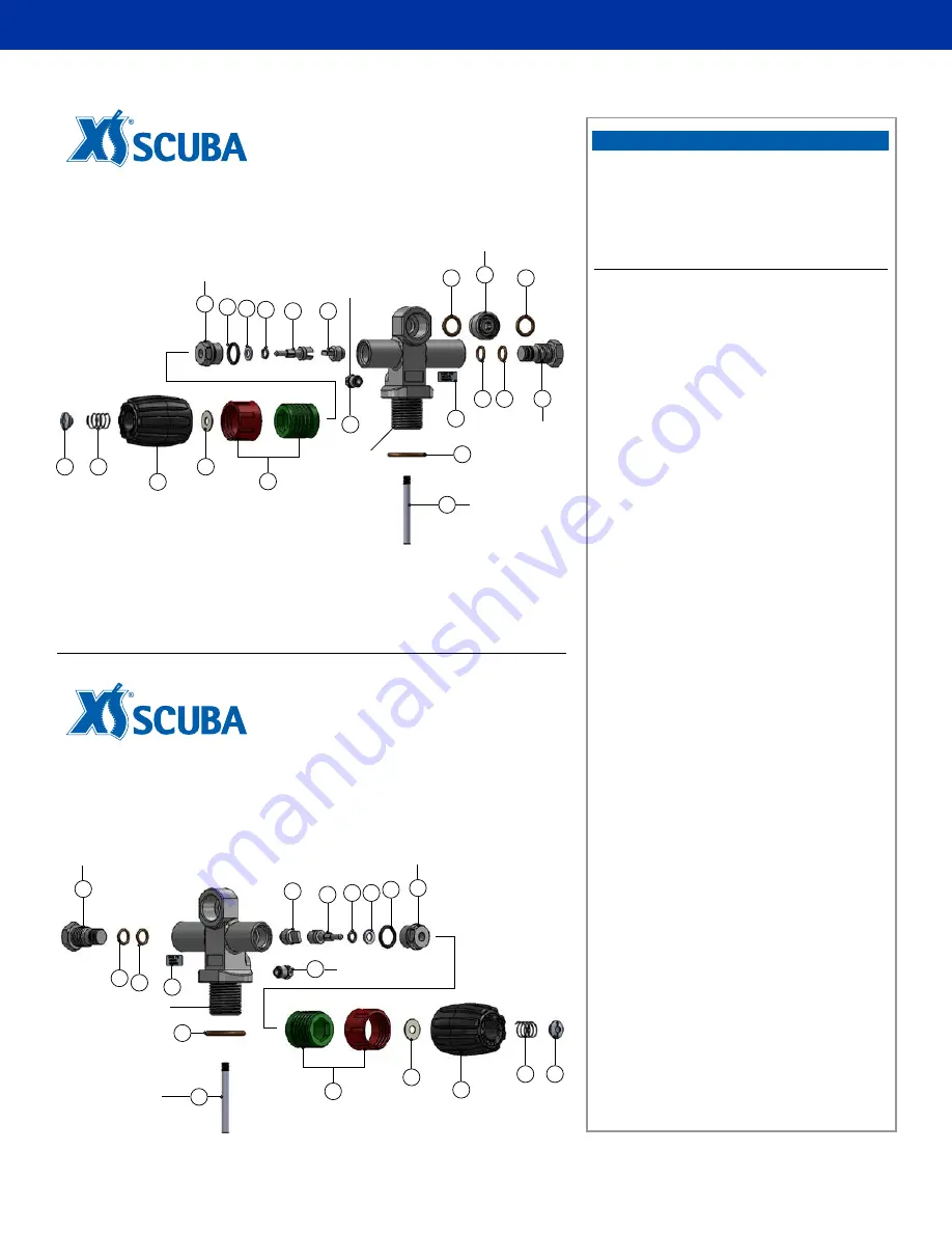 XS Scuba VX200-N-VI Series Service Manual Download Page 12