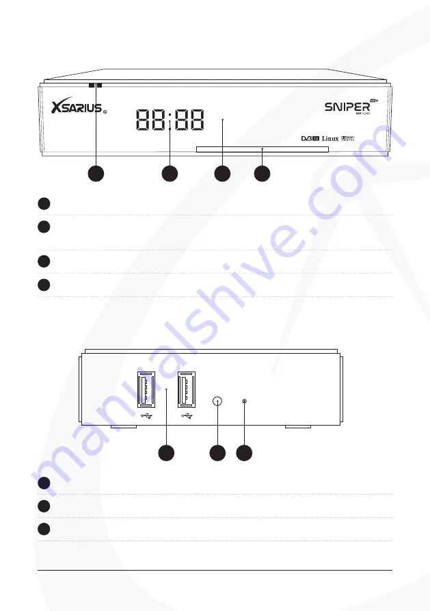 Xsarius Sniper HD Plus Combo H.265 Скачать руководство пользователя страница 8