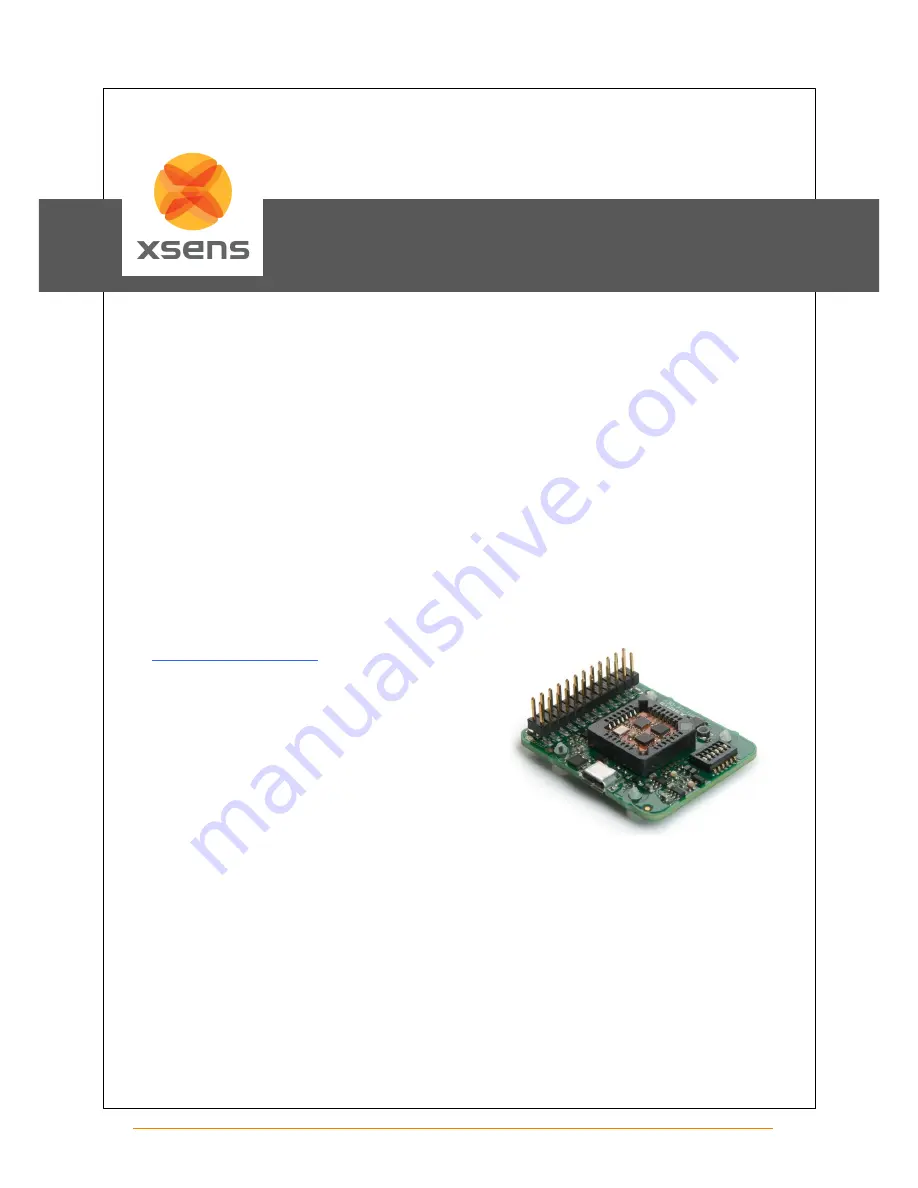 Xsens MTi 1-series User Manual Download Page 1