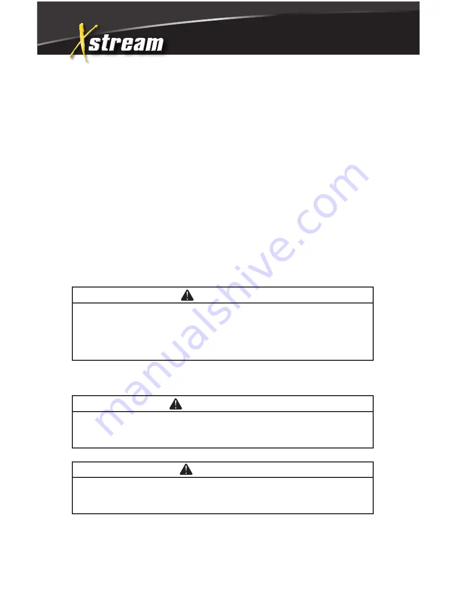 Xstream X-HWTR3524GEN Operation Manual Download Page 22