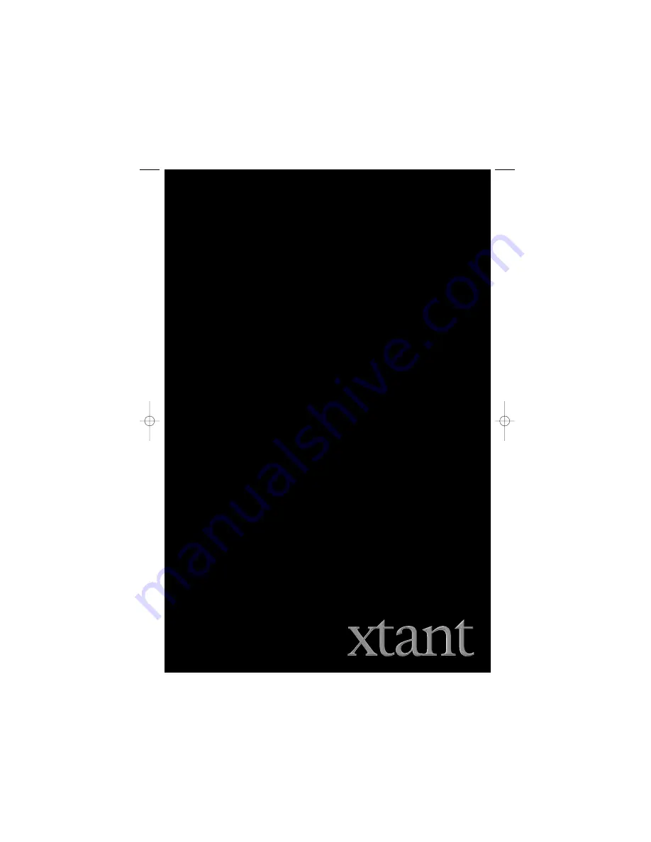 Xtant Xtant1.1 Owner'S Manual Download Page 1