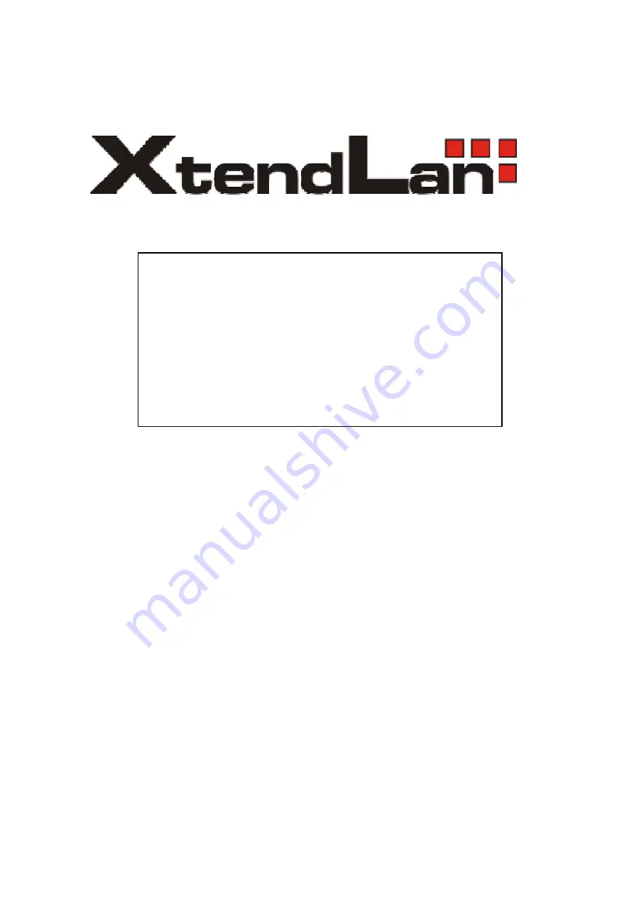 XtendLan XL-ICA-311 Скачать руководство пользователя страница 1