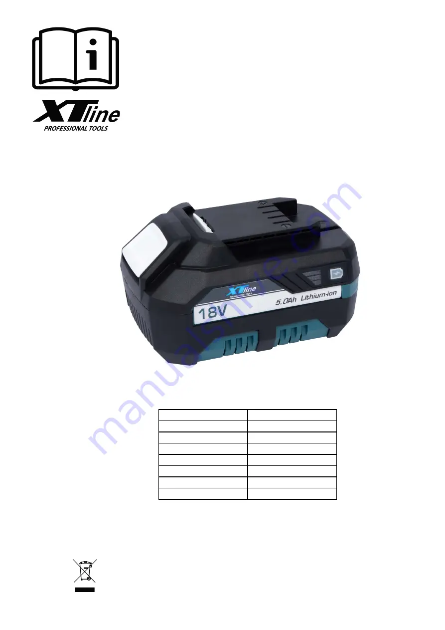 XTline XT102786 User Manual Download Page 18