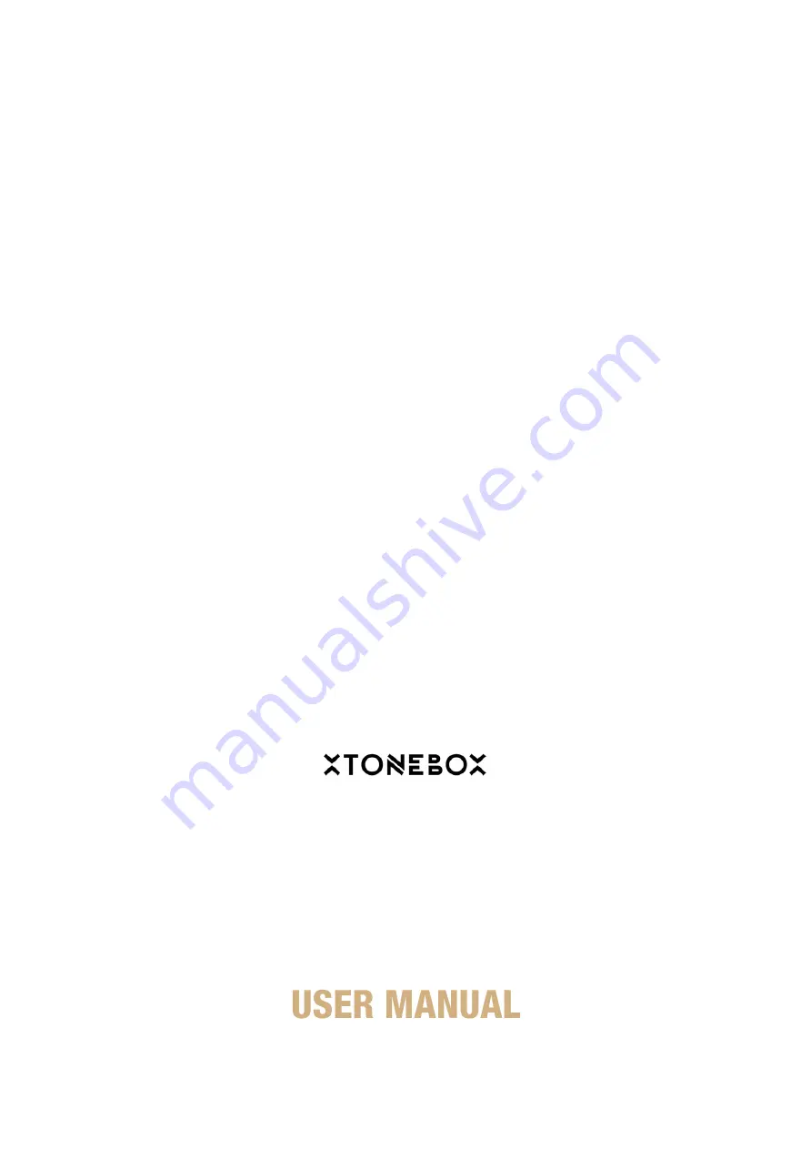 XTONEBOX 60SP User Manual Download Page 1