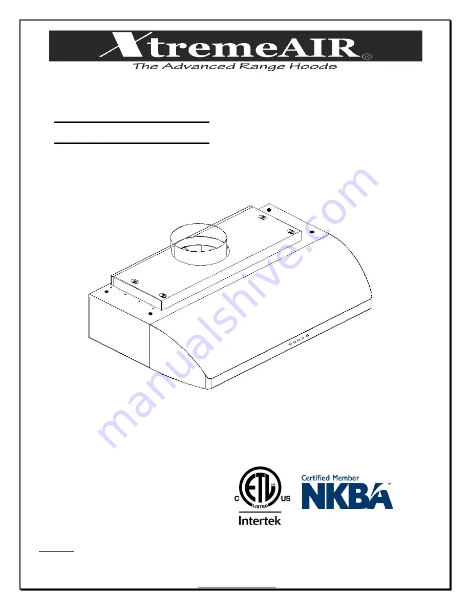 XtremeAIR UL14- U30 Installation Manual & User Manual Download Page 1