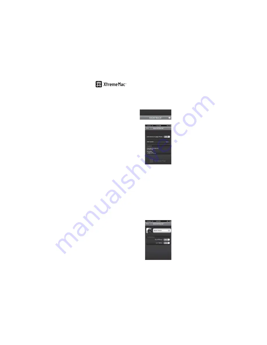 XtremeMac BACKTRACK User Manual Download Page 54