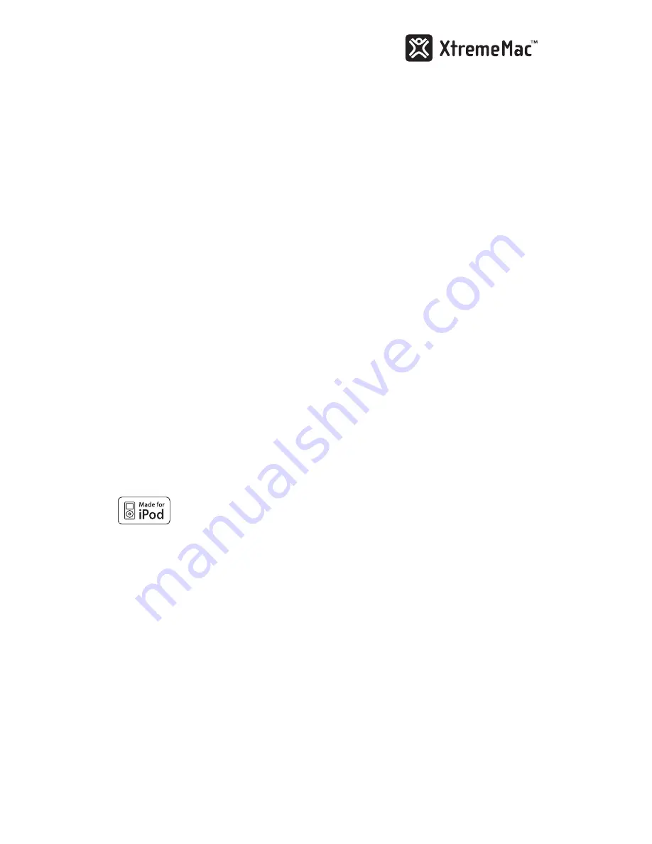 XtremeMac Incharge FM User Manual Download Page 14