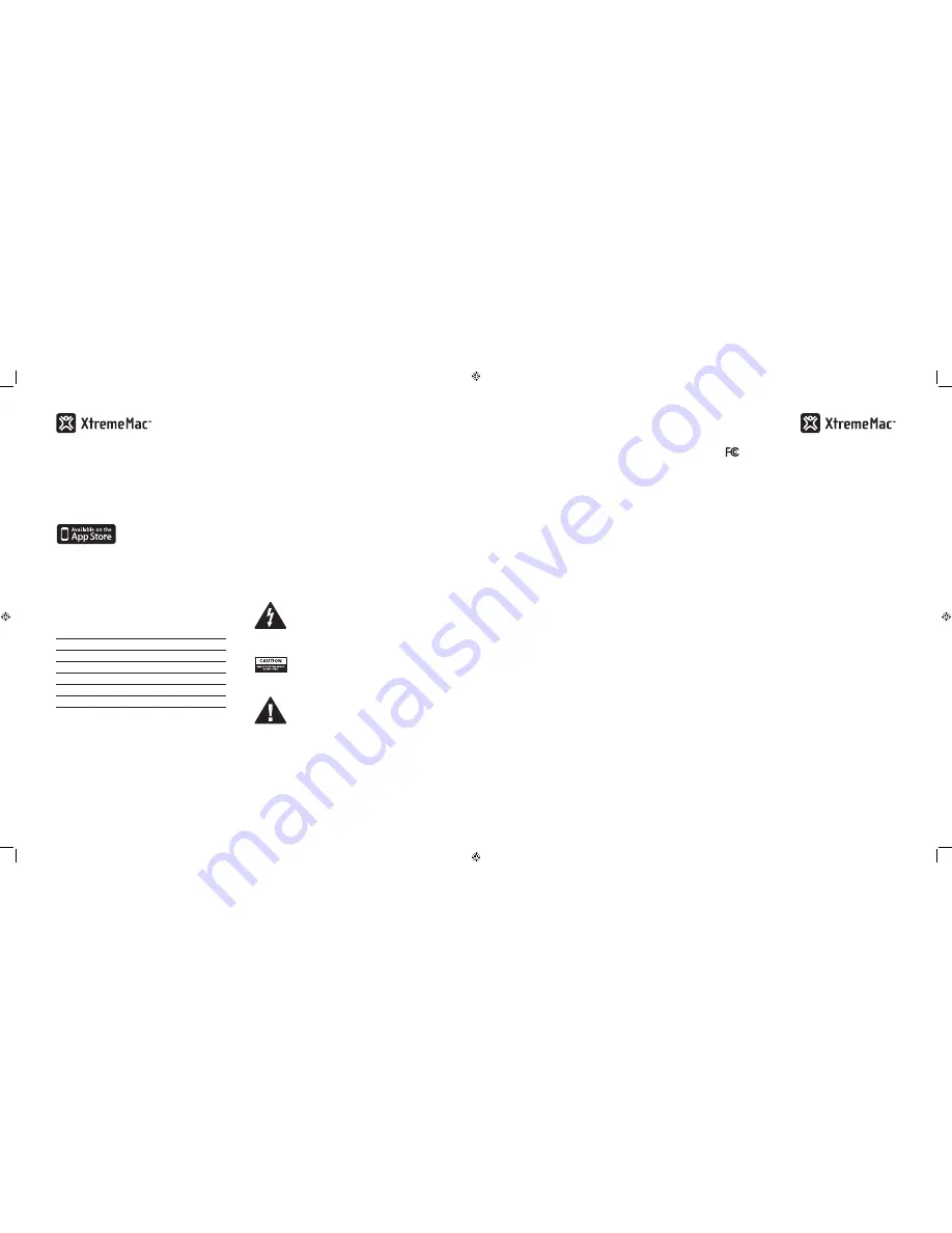 XtremeMac ipu-lss-11 Скачать руководство пользователя страница 3