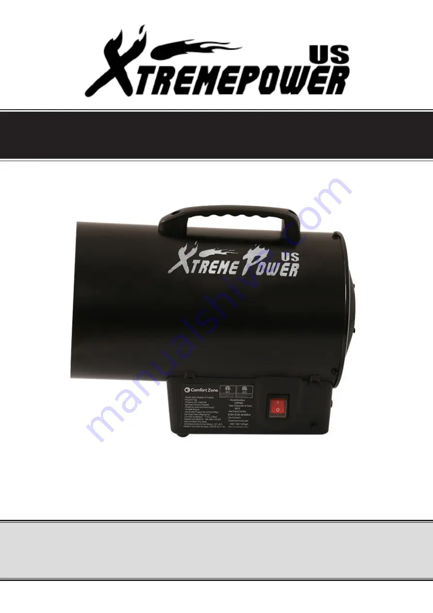 XtremepowerUS 96956 Owner'S Manual And Safety Instructions Download Page 1