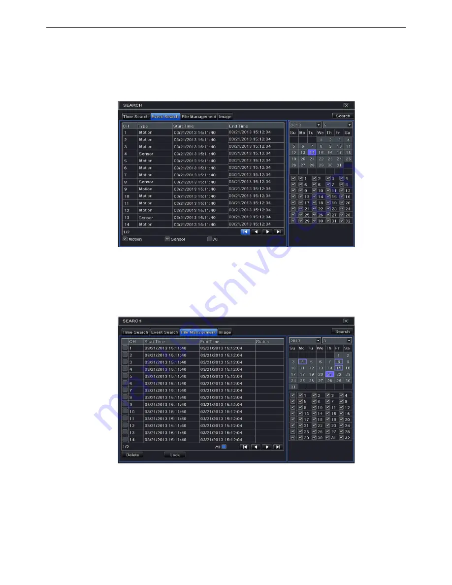 XTS NVR532 User Manual Download Page 43