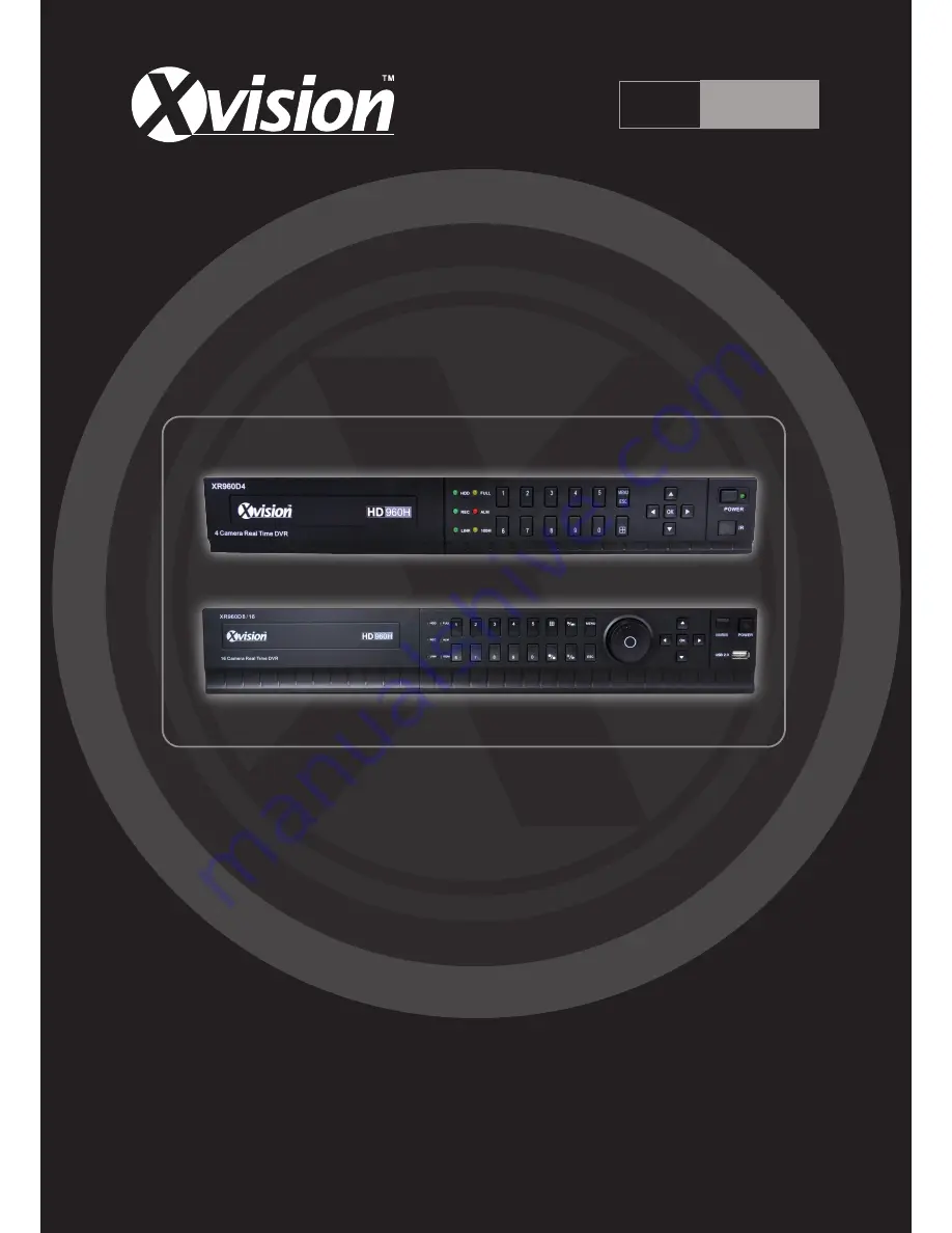 XVision Professional XR960D16 User Manual And Service Information Download Page 1