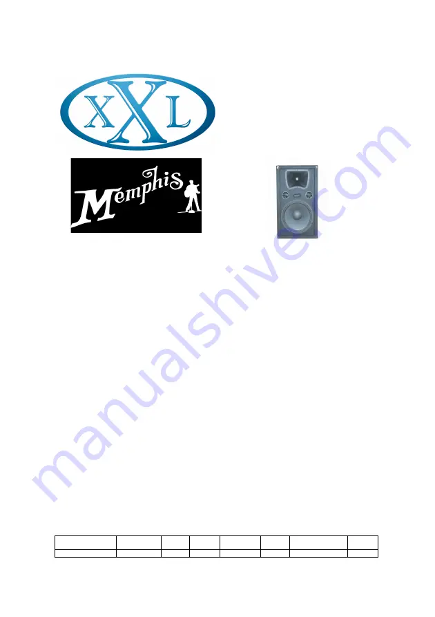 XXL MEMPHIS 12ACMP3 Quick Reference Manual Download Page 1