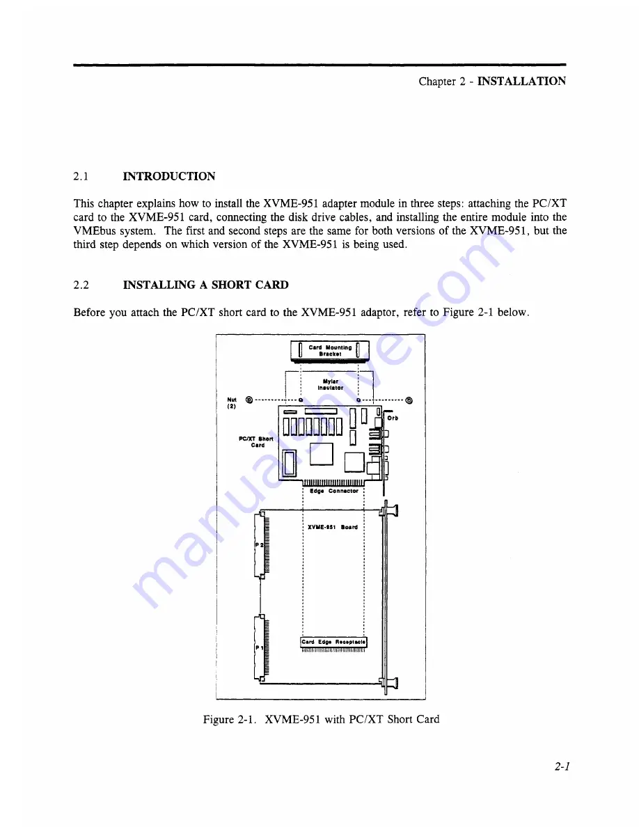 Xycom XVME-951 Manual Download Page 12