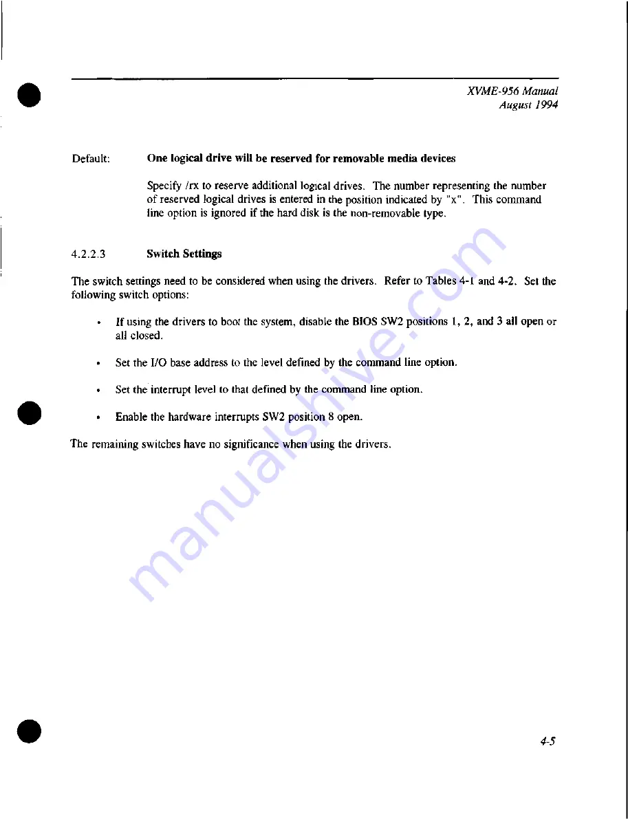 Xycom XVME-956 Series Manual Download Page 60