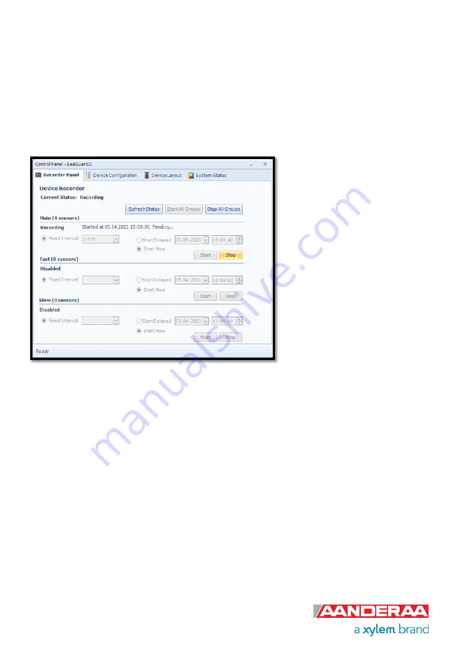 Xylem Aanderaa 4296 Operation Manual Download Page 55