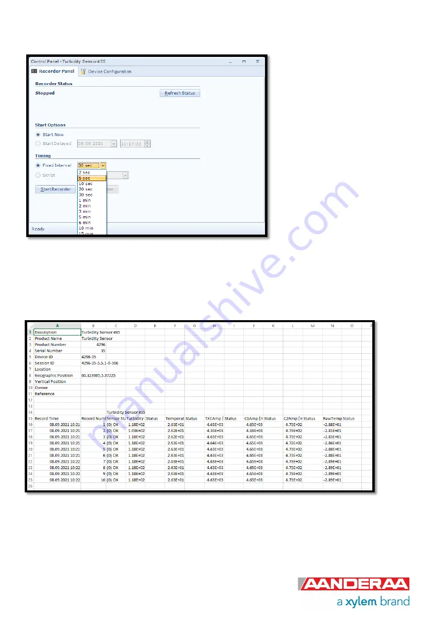 Xylem Aanderaa 4296 Operation Manual Download Page 82