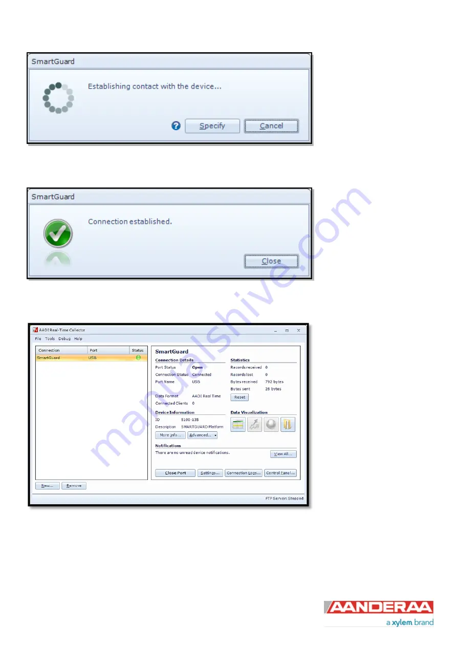 Xylem Aanderaa Motus 5729 Operating Manual Download Page 38