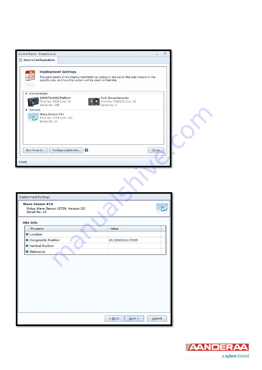 Xylem Aanderaa Motus 5729 Operating Manual Download Page 43