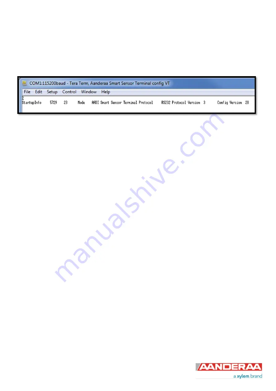 Xylem Aanderaa Motus 5729 Operating Manual Download Page 87