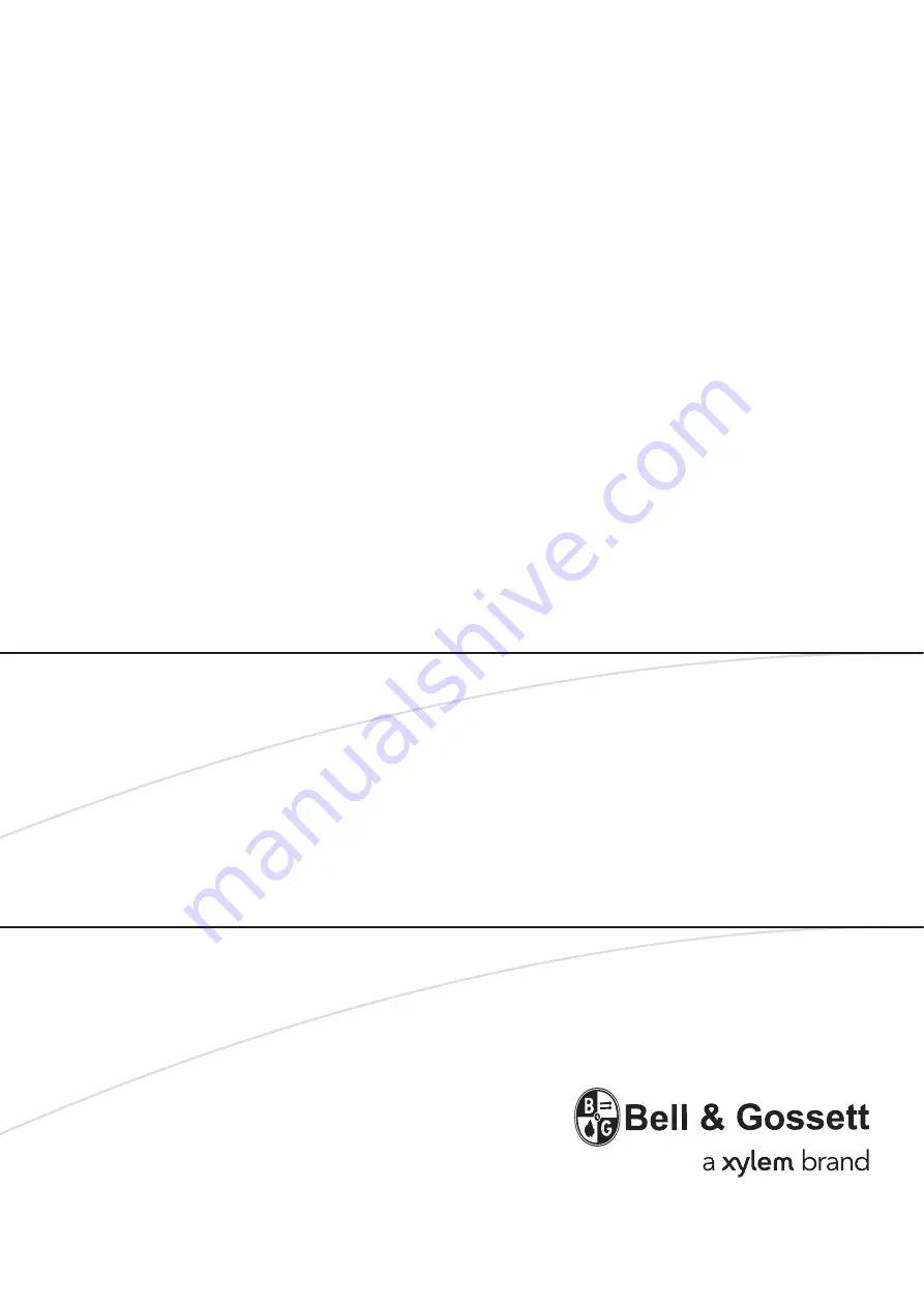 Xylem Bell & Gossett BG2EC0511H Installation, Operation And Maintenance Instructions Download Page 12