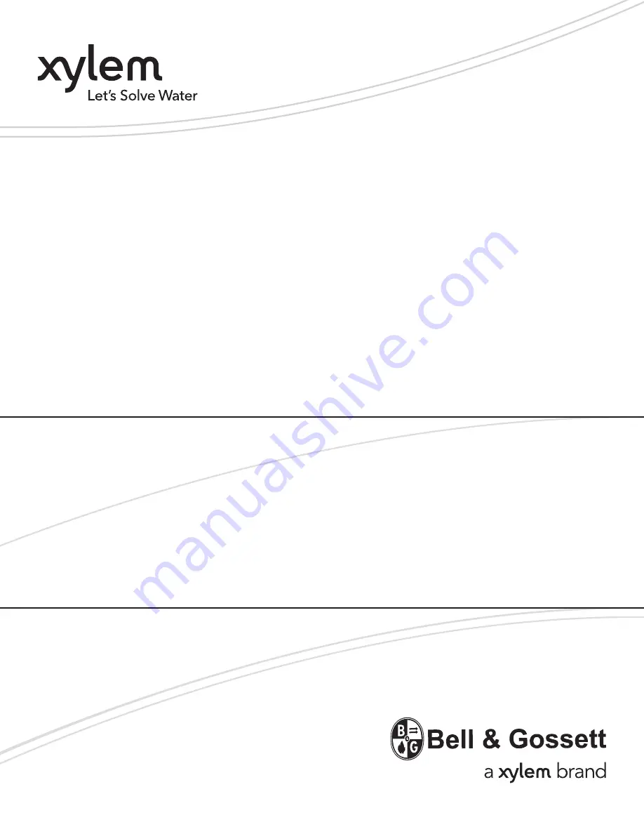 Xylem Bell & Gossett WEHT0311M Installation, Operation And Maintenance Instructions Download Page 1