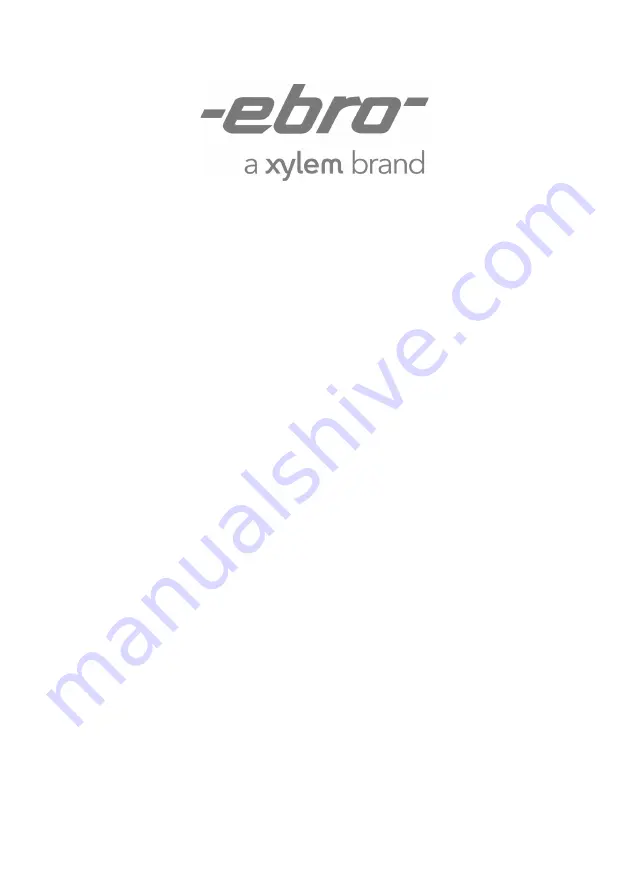 Xylem Ebro TFI 550 Manual Download Page 40