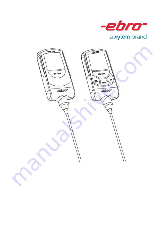 Xylem ebro TFX 410 Manual Download Page 1