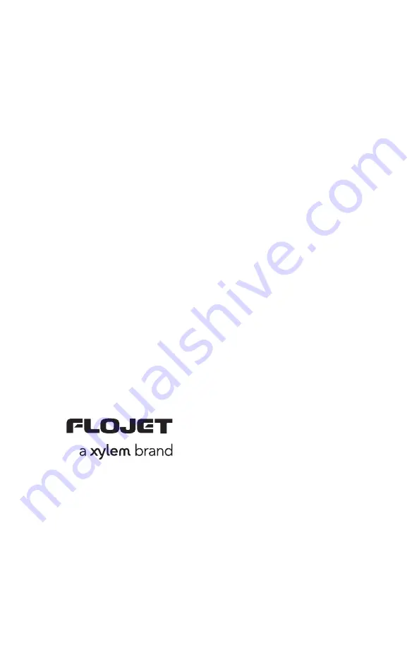 Xylem FLOJET BevJet 5000 Series Instruction Manual Download Page 20