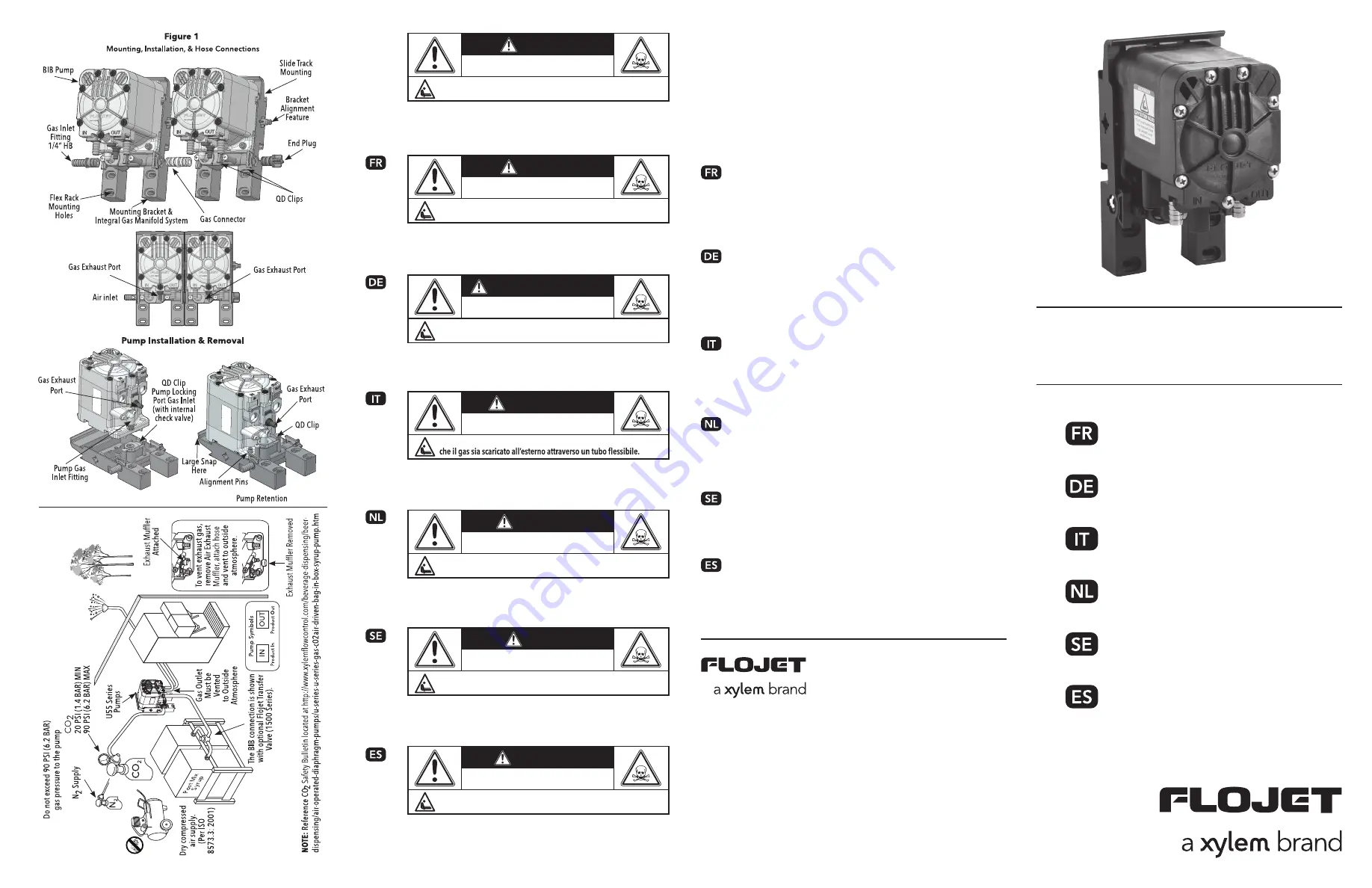 Xylem Flojet U55 Series Скачать руководство пользователя страница 1