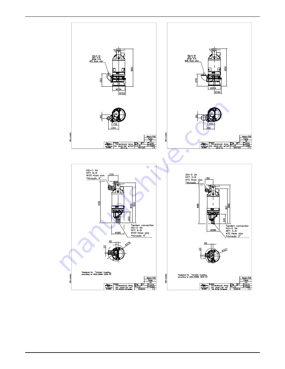 Xylem FLYGT 2640.181 Скачать руководство пользователя страница 66