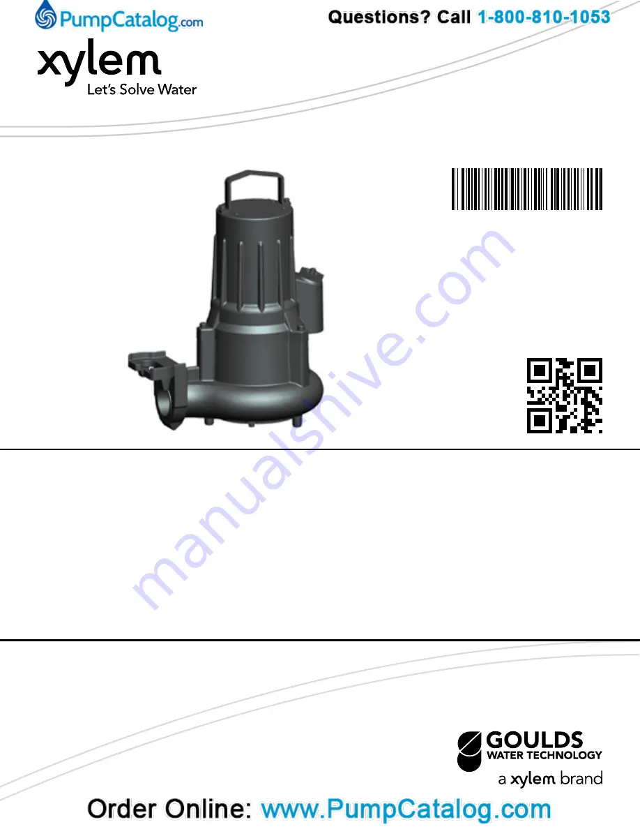 Xylem GOULDS 2GFK2412H Installation, Operation And Maintenance Manual Download Page 1