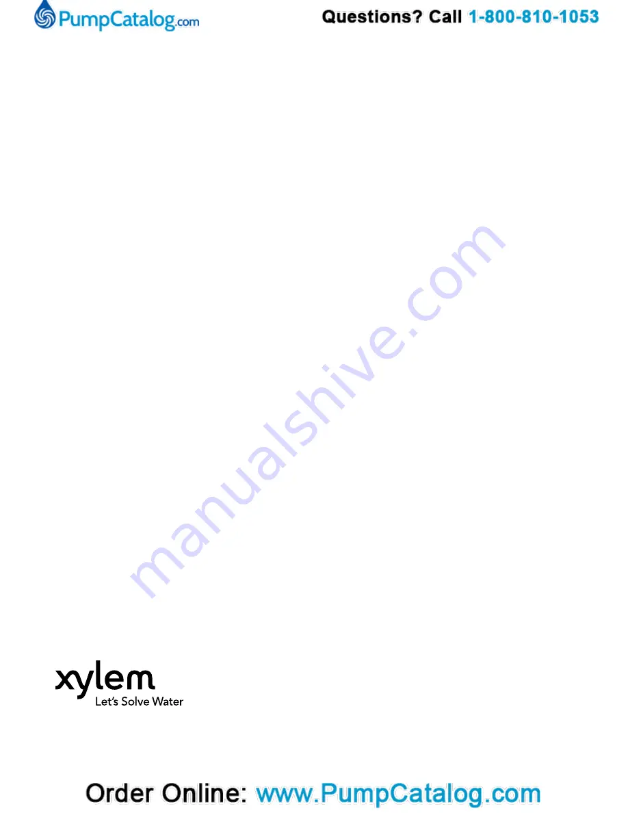 Xylem GOULDS 2GFK2412H Installation, Operation And Maintenance Manual Download Page 24