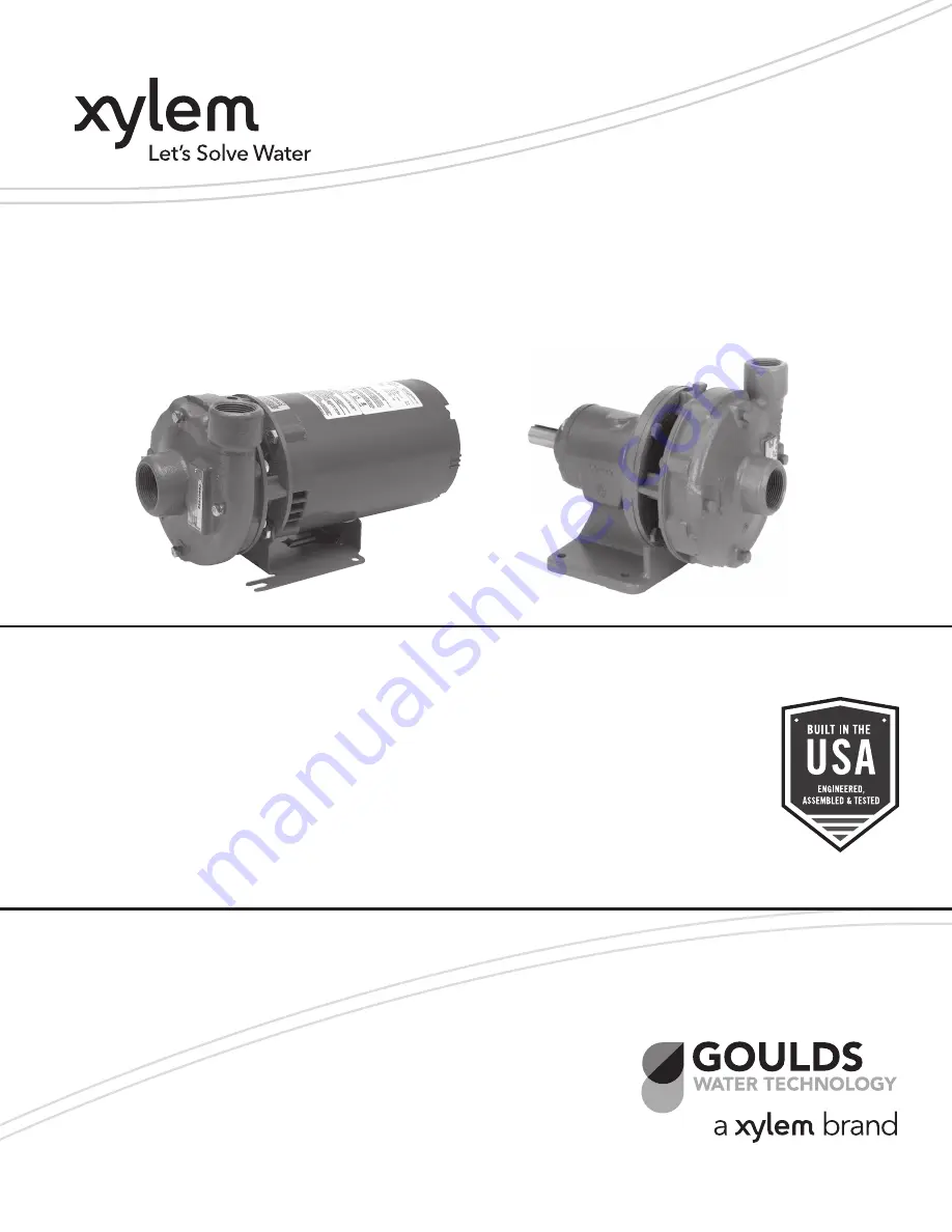 Xylem Goulds 3642 Instruction Manual Download Page 11