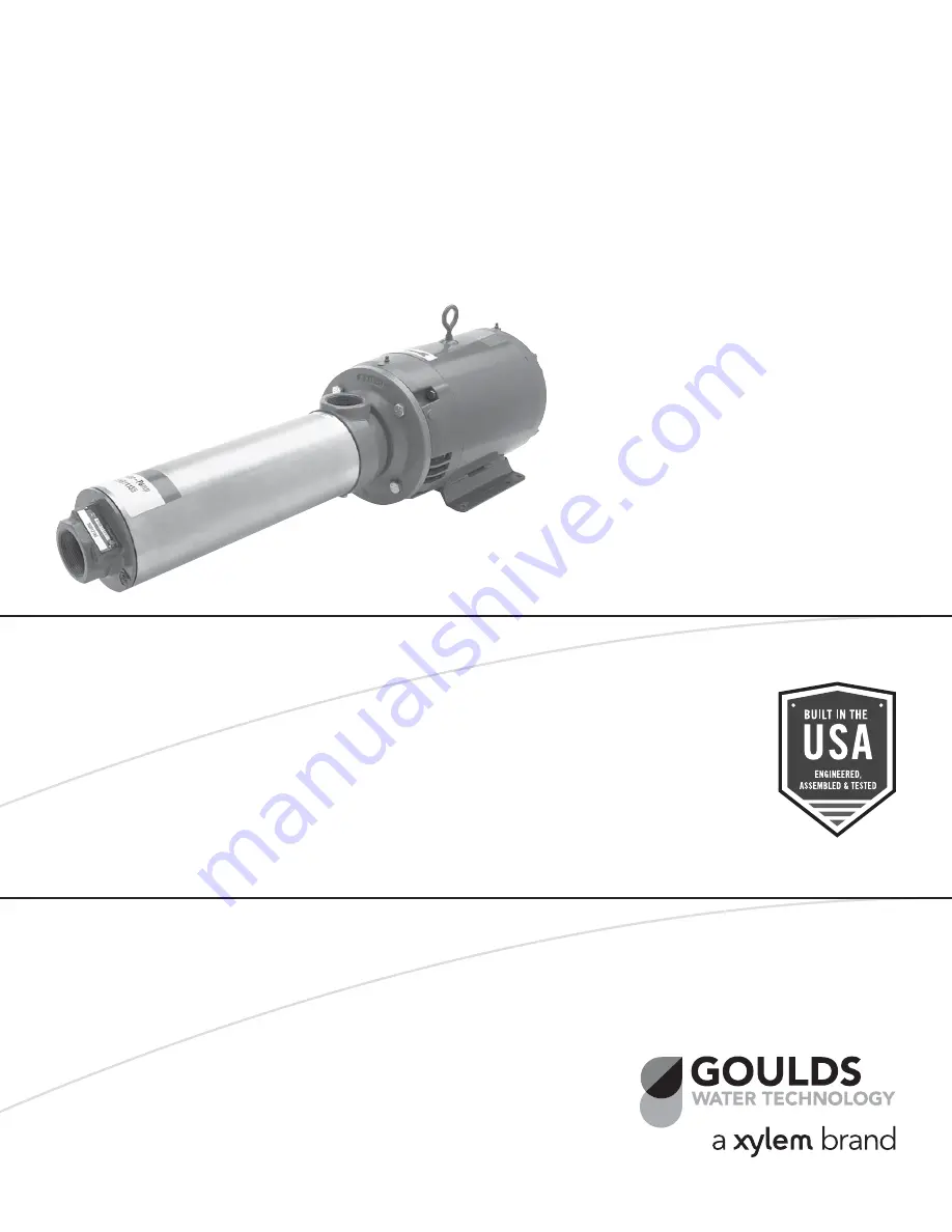 Xylem GOULDS 45HB Скачать руководство пользователя страница 1