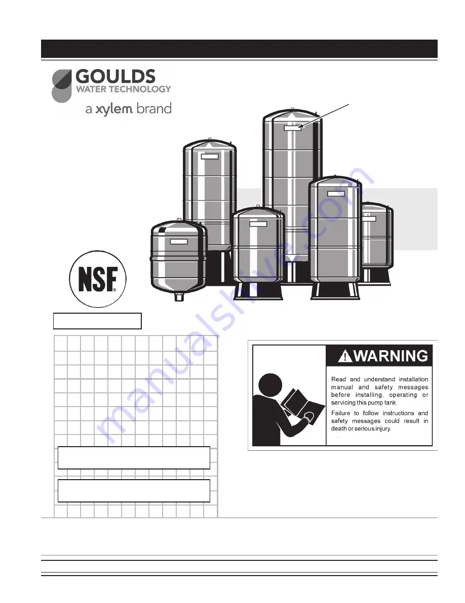 Xylem GOULDS IM252R01 Скачать руководство пользователя страница 1