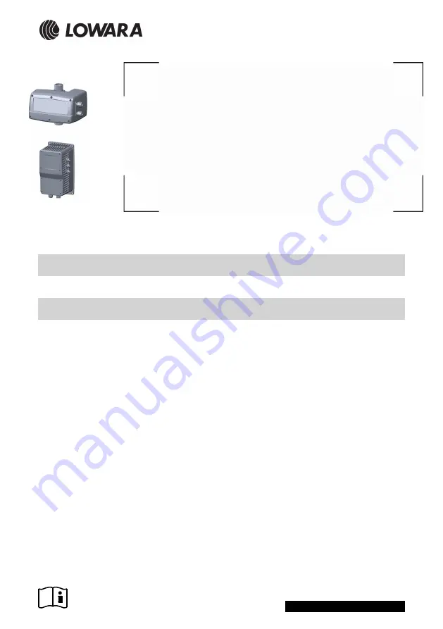 Xylem Lowara ResiBoost MMA Series Installation, Operation And Maintenance Manual Download Page 1