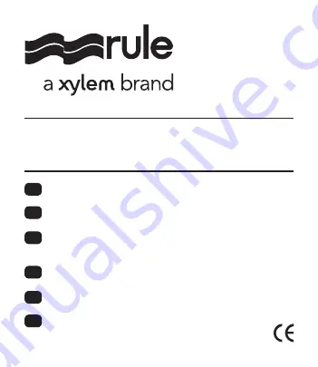 Xylem Rule 35A Скачать руководство пользователя страница 1