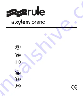 Xylem Rule Mate Instruction Manual Download Page 1