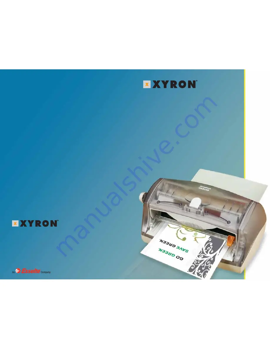 Xyron ezLaminator User Manual Download Page 1