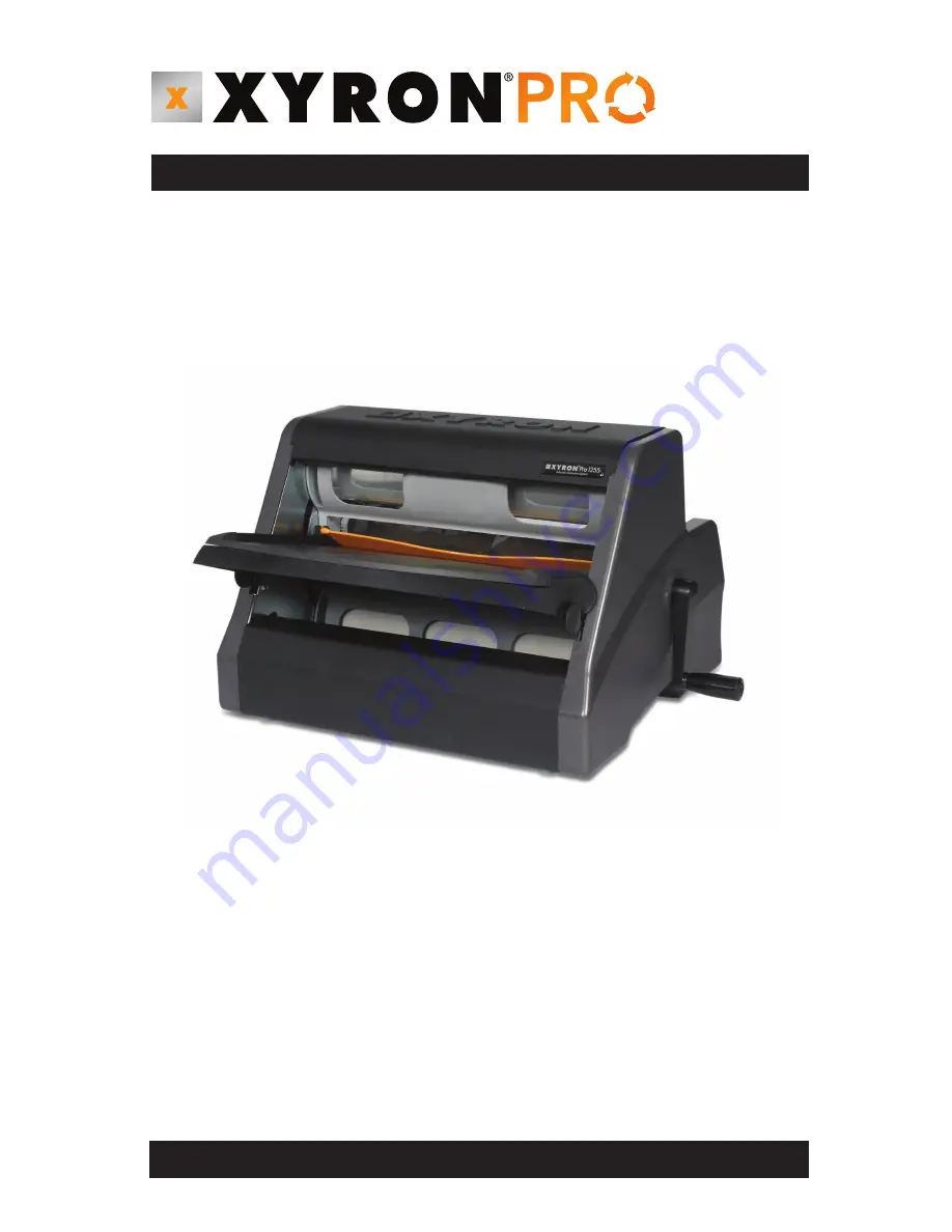 Xyron Pro 1255 User Manual Download Page 1