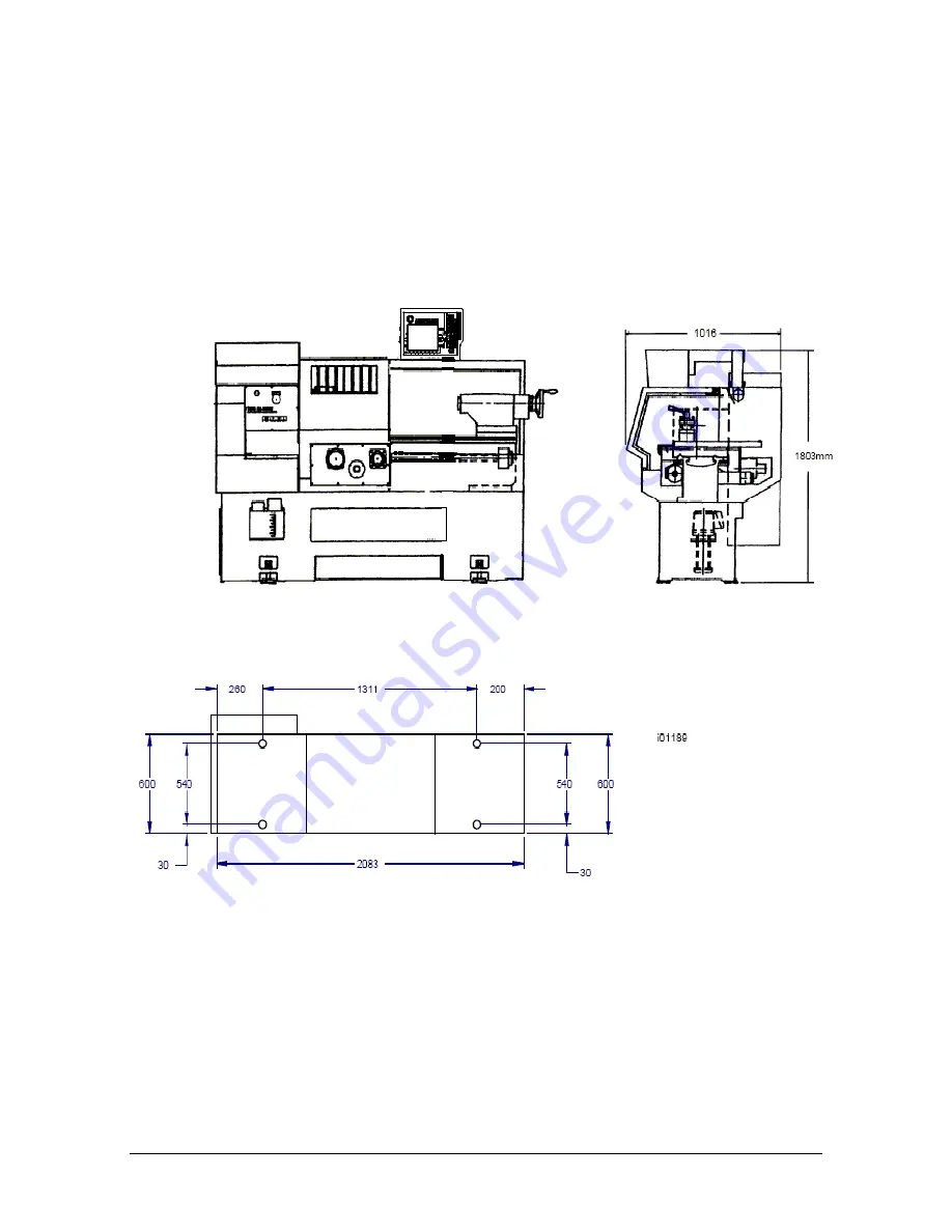 XYZ Machine Tools ProTURN SLX 1630 Safety, Installation, Maintenance, Service & Parts List Manual Download Page 8