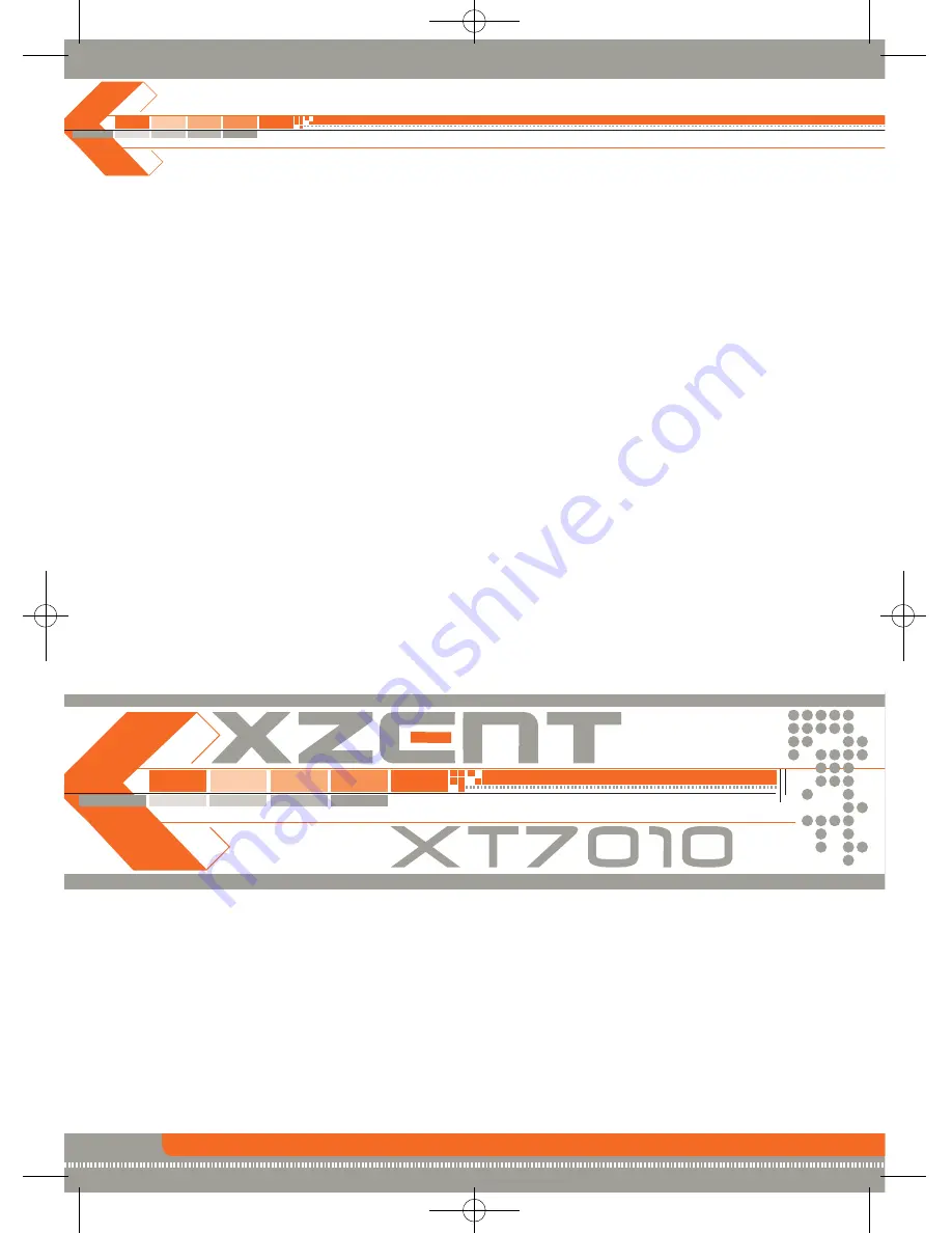 XZENT xt7010 Instruction Manual Download Page 74