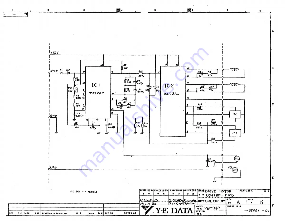 Y-E Data YD-380 Maintenance Manual Download Page 45